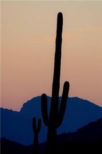 Saguaro Cactus Silhouette Journal