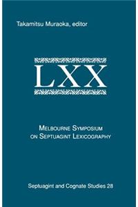 Melbourne Symposium on Septuagint Lexicography