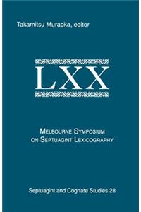 Melbourne Symposium on Septuagint Lexicography