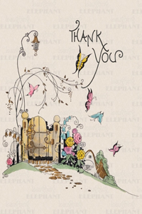 Flowers & Butterfly - Greeting Card