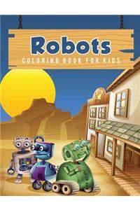 Robots Coloring Book for Kids