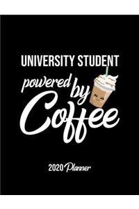University Student Powered By Coffee 2020 Planner
