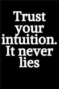 Trust your intuition .It never lies