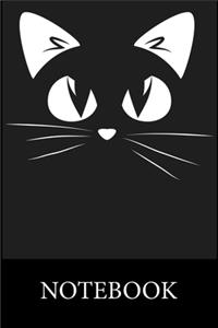 Face Black Cat Notebook