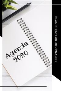 Agenda 2020 planificateur journalier