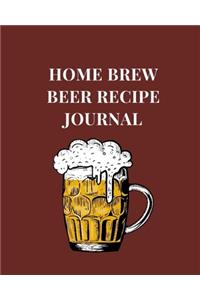 Home Brew Beer Recipe Journal