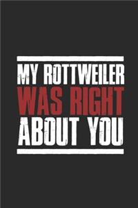 My Rottweiler Was Right About You