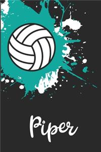 Piper Volleyball Notebook