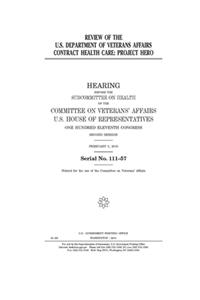 Review of the U.S. Department of Veterans Affairs contract health care