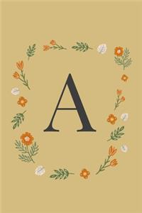 Notizbuch Monogramm A