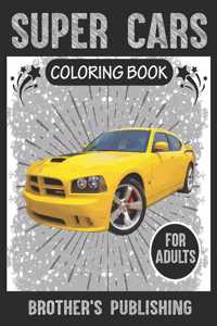 Super Cars Coloring Book For Adults