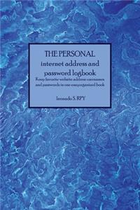 The personal Large Format Internet Password Logbook