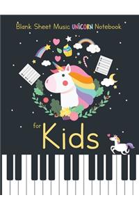 Blank Sheet Music Notebook for Kids
