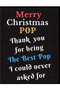 Merry Christmas Pop Notebook Journal