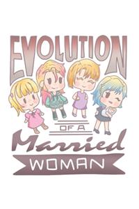 Funny Married Woman Evolution Notebook