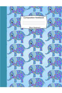 Blue Elephant Composition Notebook