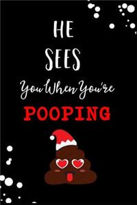 He Sees You When You're Pooping