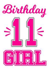 Birthday 11 Girl