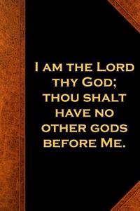 Religious Journal 1st Commandment Vintage Style Traditional