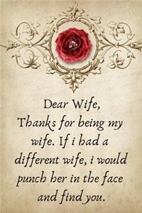 Dear Wife, Thanks for Being My Wife