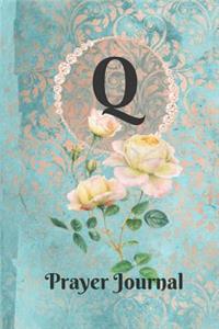 Letter Q Personalized Monogram Praise and Worship Prayer Journal