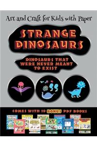 Art and Craft for Kids with Paper (Strange Dinosaurs - Cut and Paste)