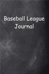 Baseball League Journal Chalkboard Design