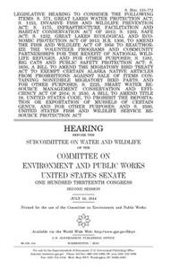 Legislative hearing to consider the following items
