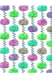 My Big Fat Journal Notebook Abstract Sketchy Trees Pattern 4
