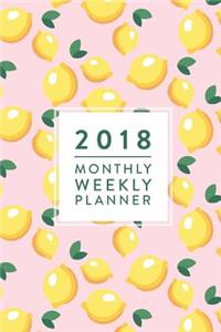 2018 Monthly Weekly Planner