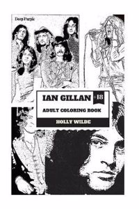 Ian Gillan Adult Coloring Book