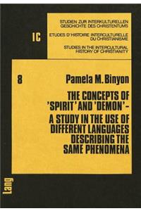 Concepts of «Spirit» and «Demon»