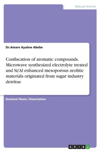 Confiscation of aromatic compounds. Microwave synthesized electrolyte treated and Si/Al enhanced mesoporous zeolitic materials originated from sugar industry detritus