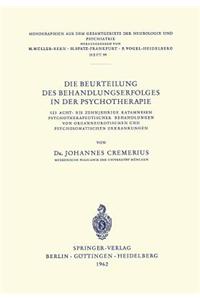 Die Beurteilung Des Behandlungserfolges in Der Psychotherapie