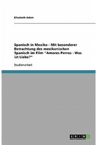 Spanisch in Mexiko - Mit besonderer Betrachtung des mexikanischen Spanisch im Film Amores Perros - Was ist Liebe?