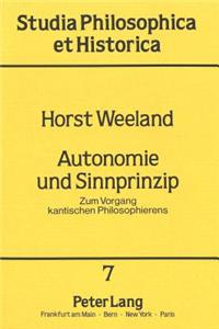 Autonomie Und Sinnprinzip