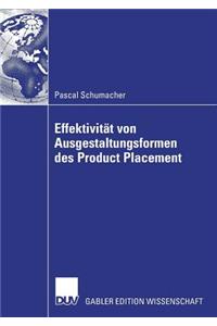 Effektivität Von Ausgestaltungsformenen Des Product Placement