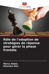 Rôle de l'adoption de stratégies de réponse pour gérer la phase frontale