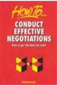Conduct Effective Negotiations
