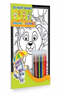 Elephant Little Pal Colouring (3-D Velvet Pad)