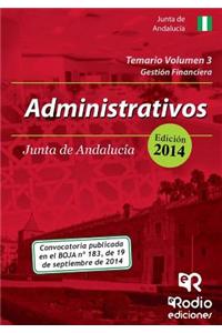 Temario Volumen 3. Administrativos de La Junta de Andalucia