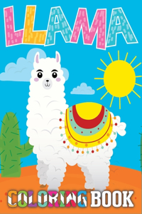 Llama Coloring Book