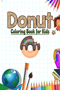 Donut Coloring Book for Kids