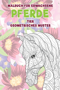 Malbuch für Erwachsene - Geometrisches Muster - Tier - Pferde