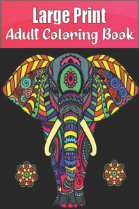 Large Print Adult Coloring Book