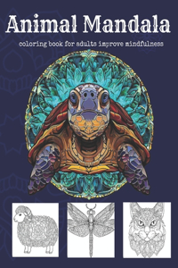 animal mandala coloring book for adults improve mindfulness