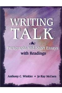 Writing Talk Paragraphs Short Ess Readin