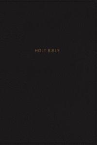 NKJV, Deluxe Reference Bible, Personal Size Giant Print, Imitation Leather, Black, Indexed, Red Letter Edition, Comfort Print