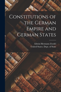 Constitutions of the German Empire and German States