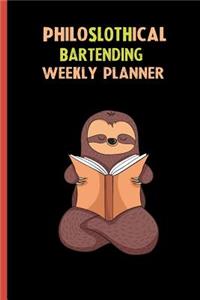 Philoslothical Bartending Weekly Planner